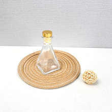 2oz 60ml Home decorative glass diffuser bottle fancy shape glass perfume bottle with cork